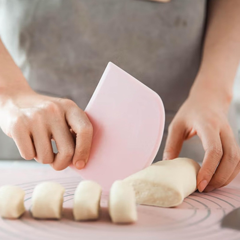Bench Scraper Dough - مكاشط بلاستيكية مرنة للعجين والطاولة للخبز،