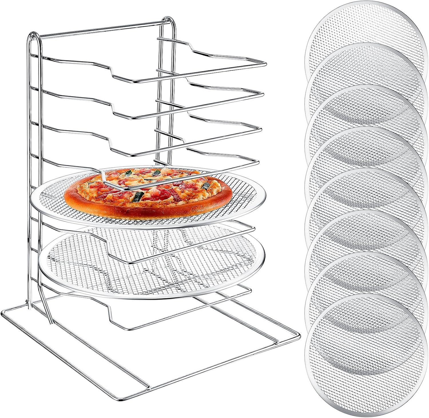 Baking Kitchen Set - رف بيتزا بـ 8 طبقات مع