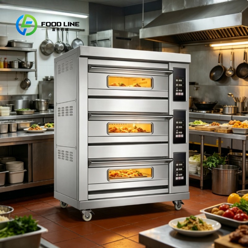 Commercial Kitchen Baking Oven - فرن تجاري من الفولاذ المقاوم للصدأ