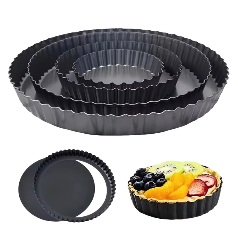 Baking Kitchen Set - قالب تارت قابل للإزالة من الأسفل،