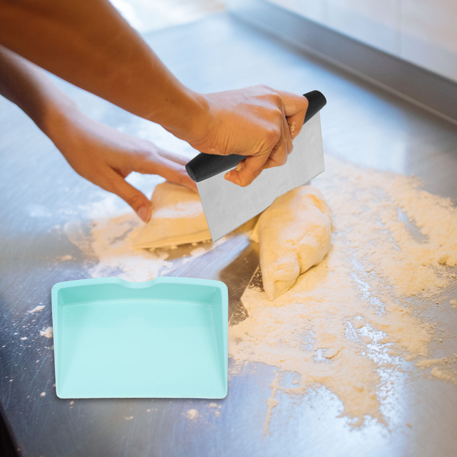 مجموعة واحدة من قواطع العجين ع - مراجعة Bench Scraper Dough وسعره