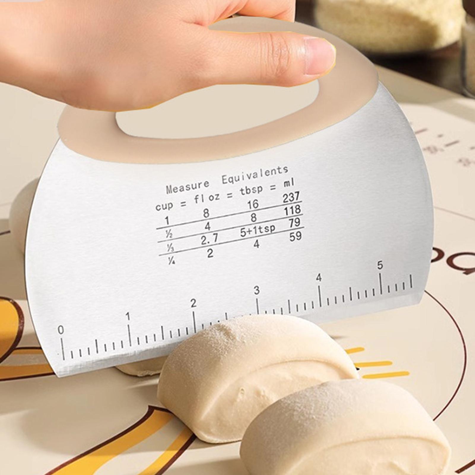 مكشطة عجين للمطبخ من الفولاذ ا - مراجعة Bench Scraper Dough وسعره