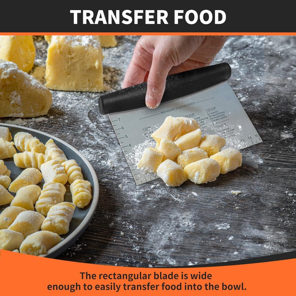 مكشطة وقطاعة من الفولاذ المقاو - مراجعة Bench Scraper Dough وسعره
