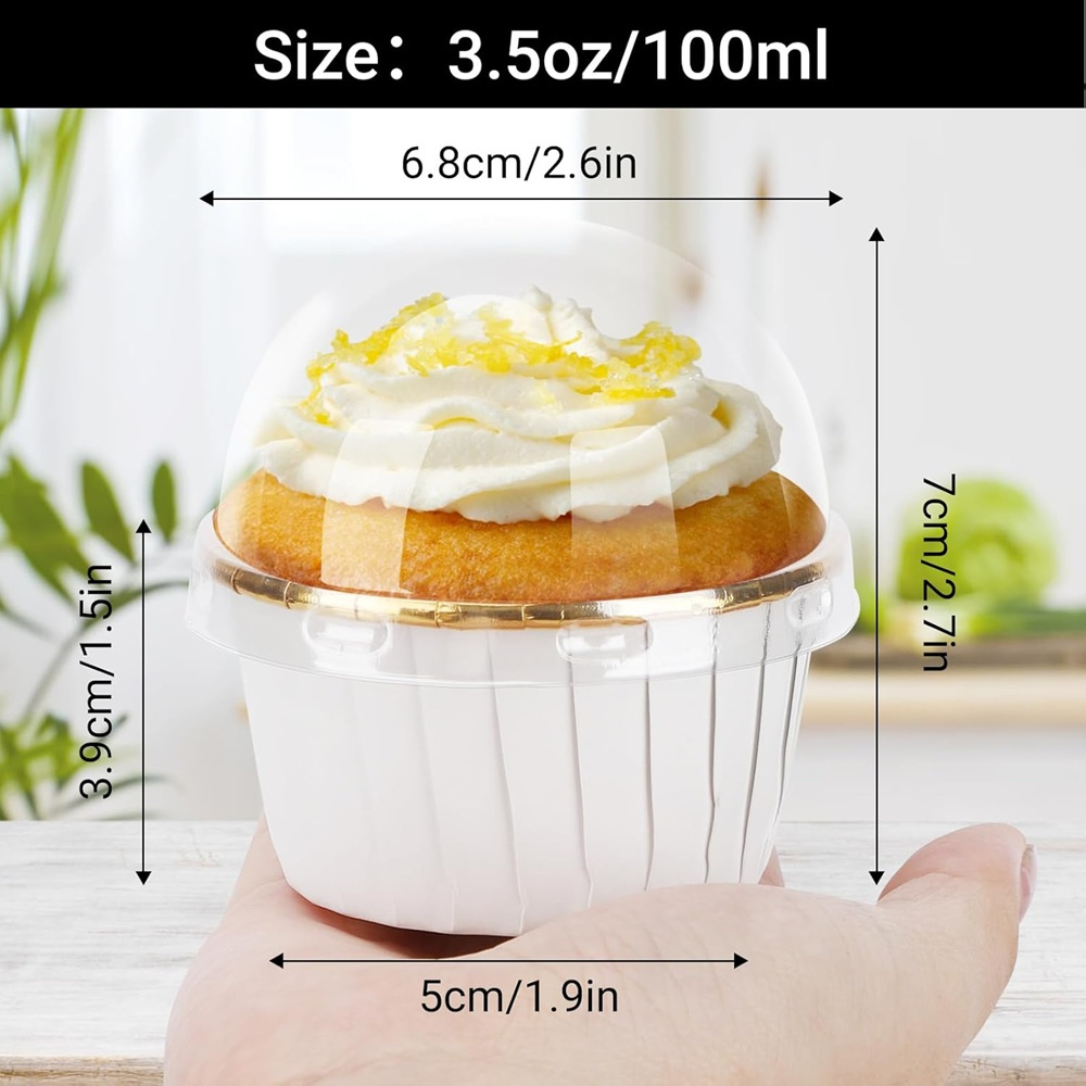 50 قطعة كأس الكعك ورقة مغلفة ك - مراجعة Kitchen Baking Supplies وسعره