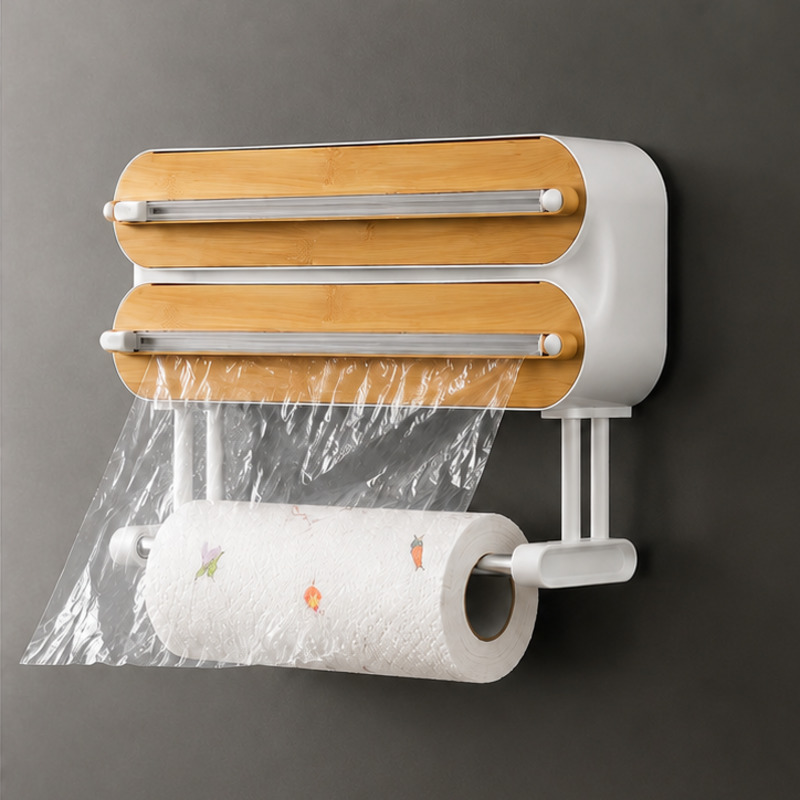 موزع وقاطع غلاف الطعام المغناط - مراجعة Kitchen Baking Tray Organizer وسعره