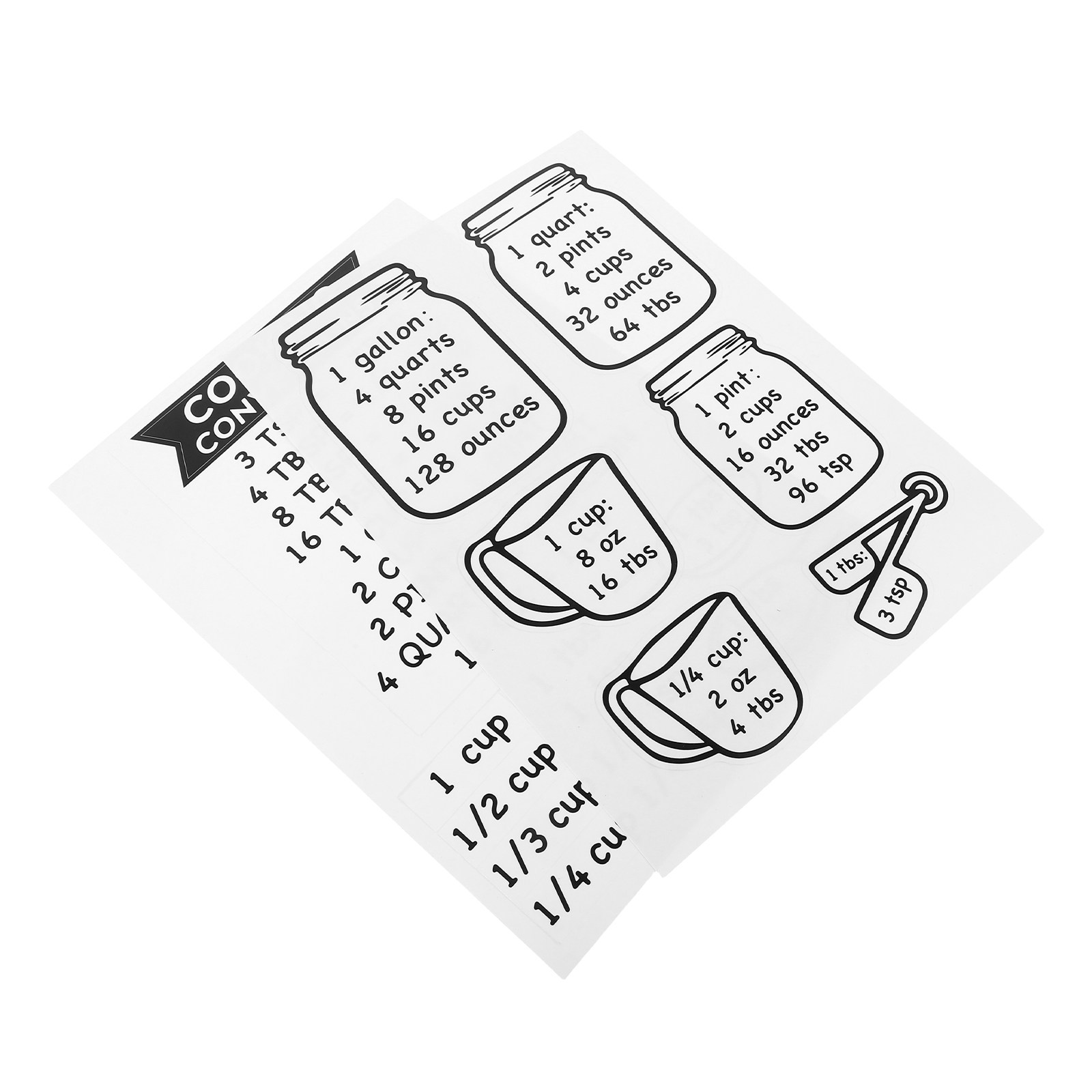 ملصق مخطط تحويل القياسات للمطب - مراجعة Kitchen Baking Conversion Chart وسعره