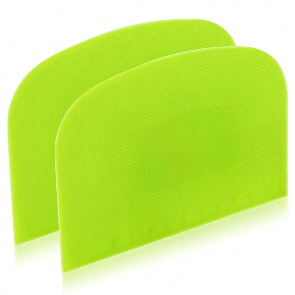 قطعتان من مكشطة العجين المرنة، - مراجعة Bench Scraper Dough وسعره