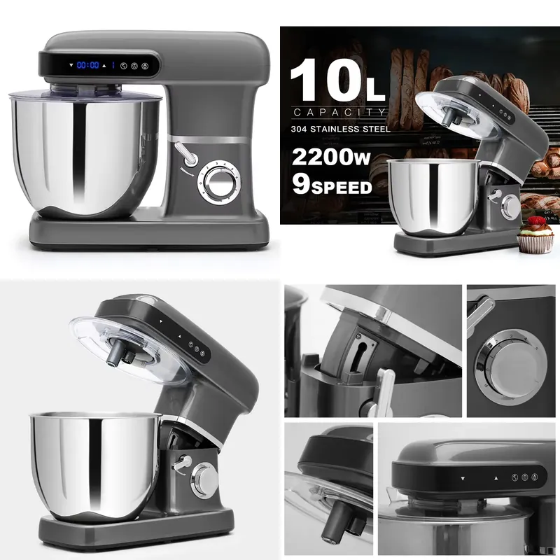 خلاط عجين وخبز توب شيف 10 لتر، - مراجعة Kitchen Aid Baking Machine وسعره