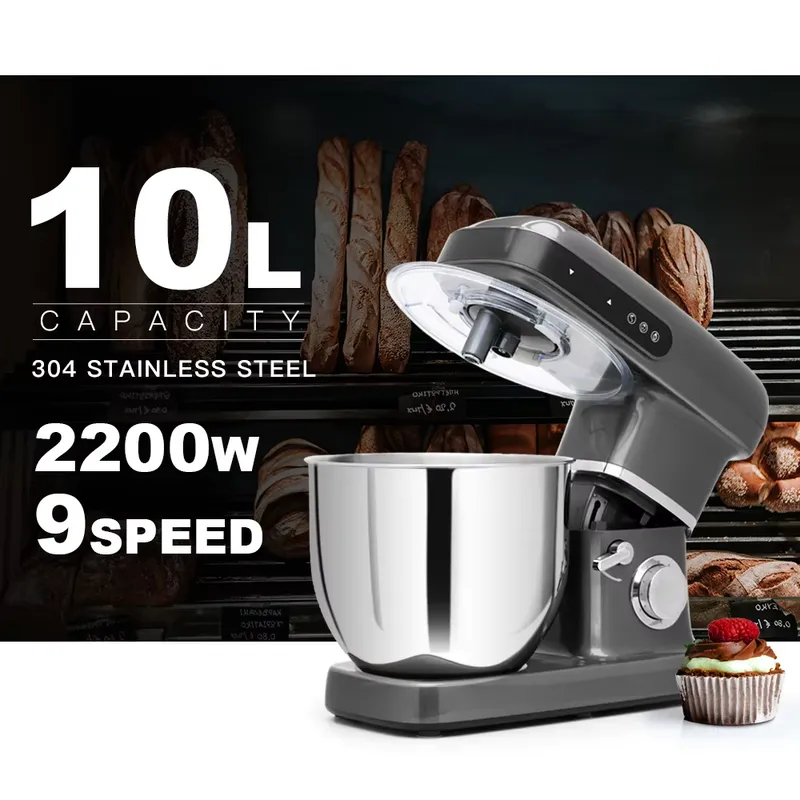 خلاط عجين وخبز توب شيف 10 لتر، - مراجعة Kitchen Aid Baking Machine وسعره