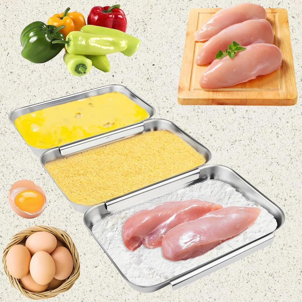 مجموعة من 3 قطع صواني توابل من - مراجعة Kitchen Baking Station وسعره